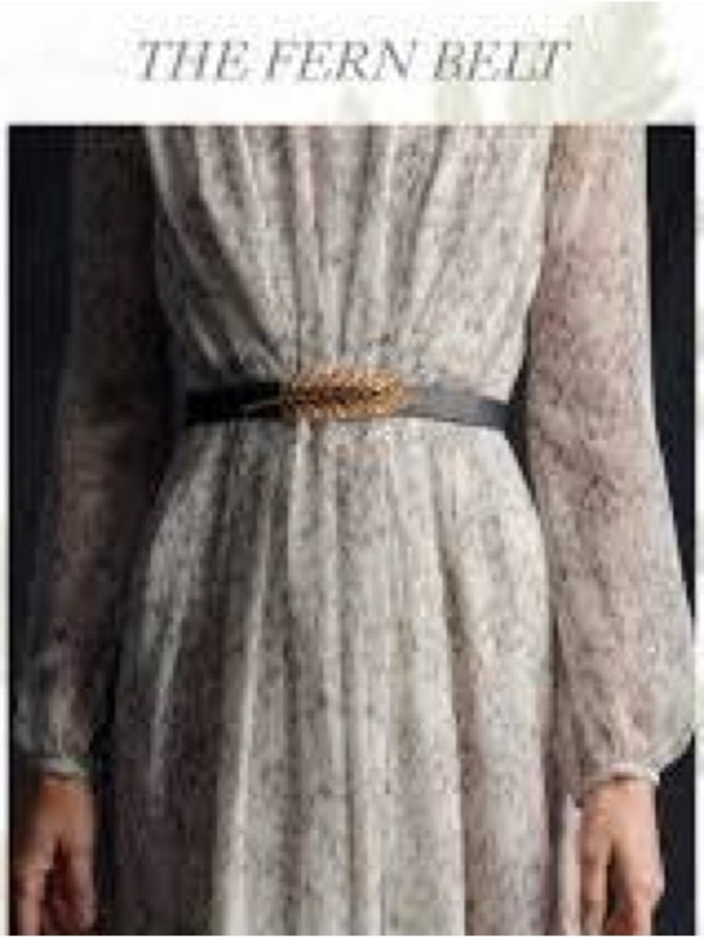 Adam Lippes Fern Belt, Sz. M - Finished in 24 K Gold - Picture 11 of 12